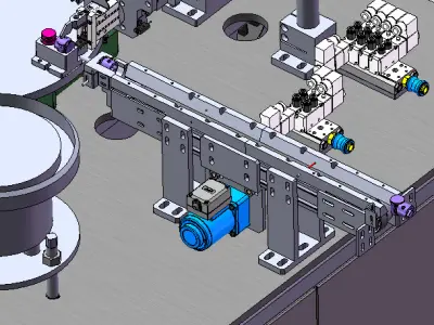 Automatic Assembly Machine for Valve Bodies and O-rings 3D model