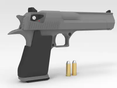 Pistol 3D model 9