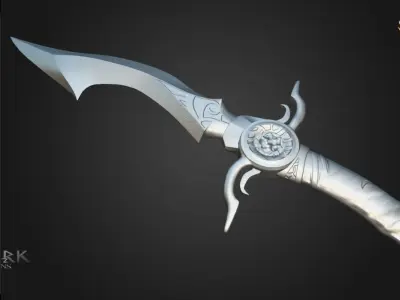 Diamond Dagger Ashes of Creation Low-poly 3D model
