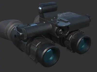 AN-PVS-23  Night vision goggles Low-poly 3D model