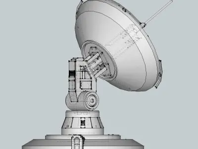 Sci-Fi Parabolic Antenna - High Detail Level 3D print model