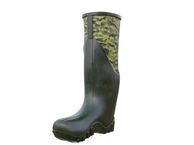 Waterproof Military Boots Low-poly 3D model