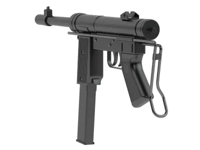 Halcon ML-63 Submachine Gun 3D model