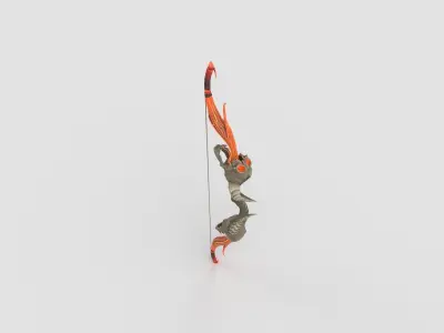 stylised bow 3D model