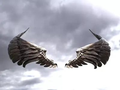 Serafim Curved wings 3 3D model