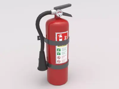 Fire Extinguisher 01 Low-poly 3D model purchase