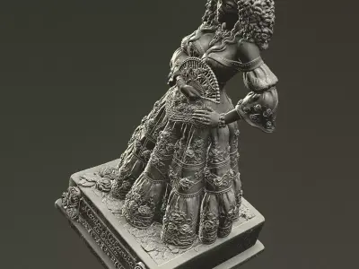 Maria Mulambo Statue Part Model Silicone Mold  3D print model