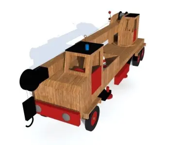 toy crane truck 3D model