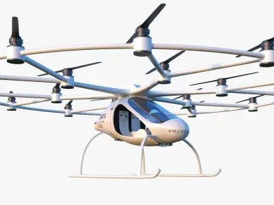 Air Drone Helicopter 3D model