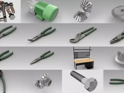 Workbench collection 3D Model Pack