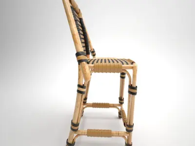 Rattan Chair Free 3D model