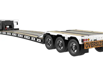Heavy Duty Trailer 3D model