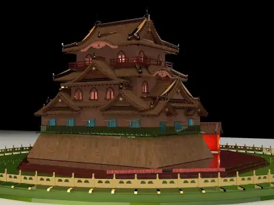 Chinese anceint house 3D model