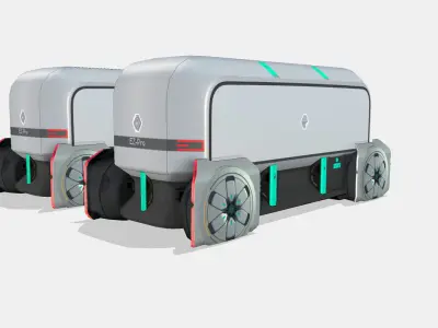 Renault EZ-PRO Concept Low-poly 3D model