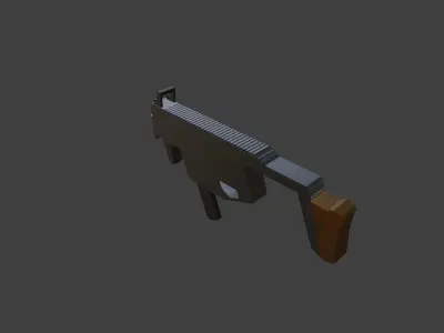 Kriss Vector With Individual Part Low-poly 3D model