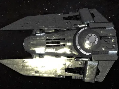 STAR WARS - VT49 DECIMATOR Low-poly 3D model