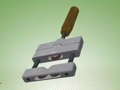 Knurling Tool Hand Type Free 3D model