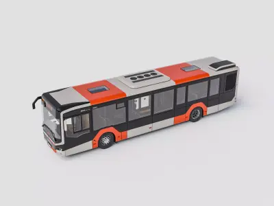 MAN Lions City bus Prague PID - Autobusy Praha 3D model
