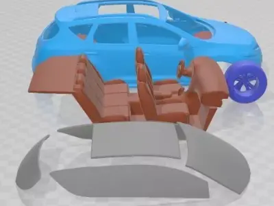 Nissan Murano 2011 Printable Car 3D print model