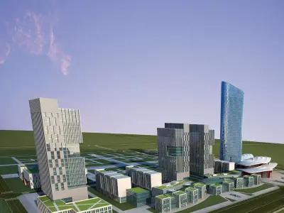 Architecture city 3D model buy