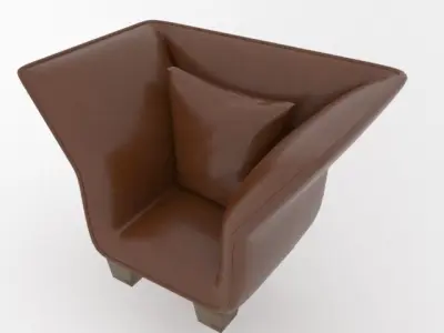 leather sofa 3D model