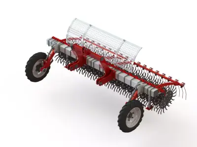 WG 0003 - Rotary harrow 300 3D model