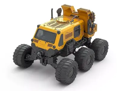 Realistic Aegis Utility Rover 3D Model Low-poly 3D model