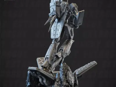 BF-1J Bald Terry 135mm Static 3D print model