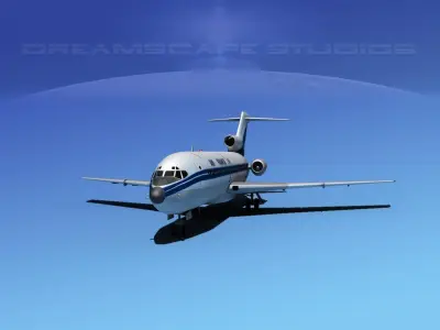 Boeing 727-100 Air France 3D model