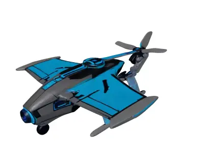 Advanced SciFi Recon Drone 3D model