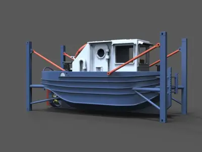 Mini Tug 1-50 3D print model