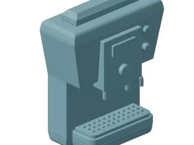 Plastic Coffee Maker Machinery Toy 3D model