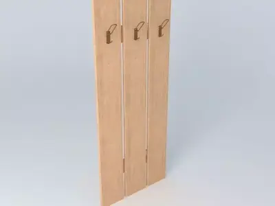 Indiana red pine coat hanger 3D model
