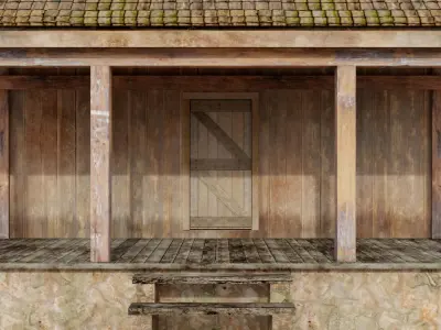 Old Wooden House 3D model