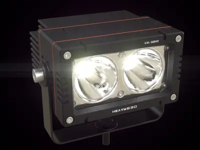 External LED work light SQM2 3D model