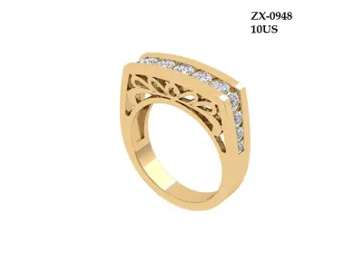 Engagement Ring 3D print model 63