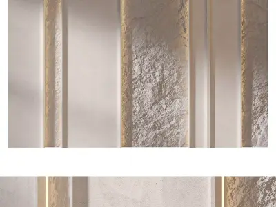 Headboard 3d Wall Panel 23 3D model