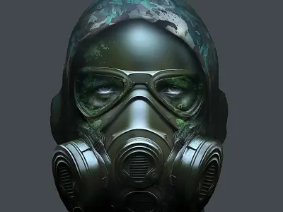 Helmet 3d model military combat Military Low-poly  Low-poly 3D model 3