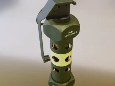 Flash Grenade flashbang 3D model