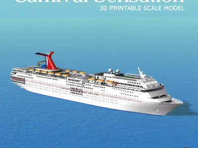 CARNIVAL SENSATION cruise ship 3d printable model 3D print model