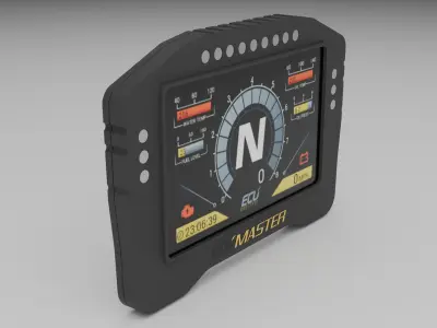 ECUMaster DIGITAL DASH DISPLAY Free 3D model