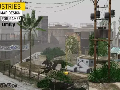 Factory and Mills Low-poly 3D model