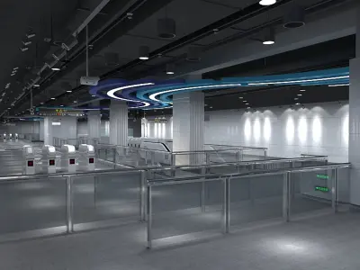 Subway Station 2 3D model