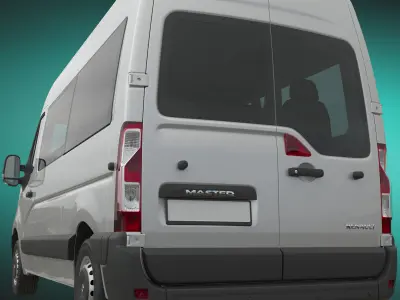 Renault Master 2015 Minibus L2H2 3D model