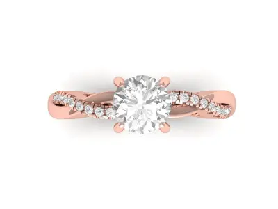 Infinity Wedding Ring 3D print model buy