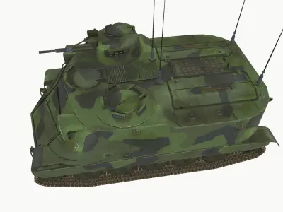 Pansarbandvagn 302 Low-poly 3D model