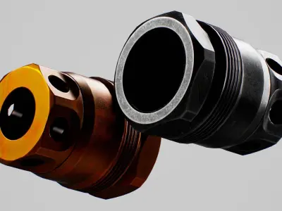 LPM Baby Bell Muzzle Brake 5 8x24 Free 3D model