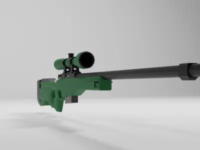 AWP AWM  Low-poly 3D model