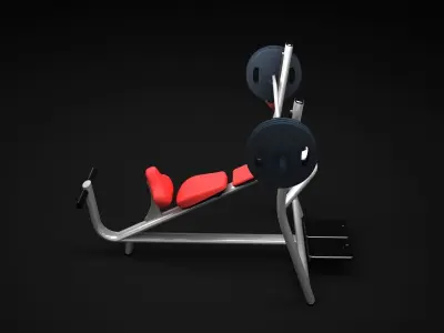 Bench Inclined 3D model