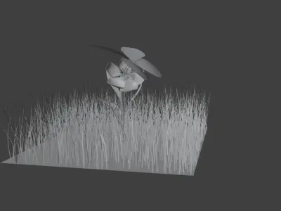 free Yellow decorative butterfly Free low-poly 3D model